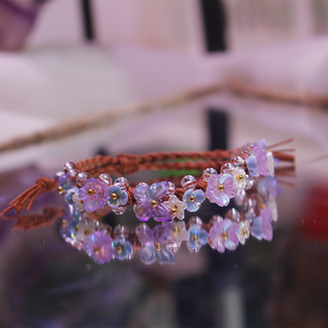 Bracelet de mode en macramé pour bricolage en gros Agate naturelle de couleur brute Olivine Rose cristal de <span class=keywords><strong>quartz</strong></span> clair élément de guérison - Product Image 4