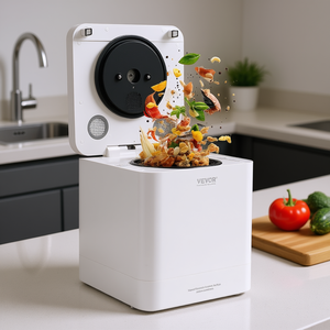 Compostador Eléctrico de Cocina Vevor de 5 L, Triturador de Residuos de Alimentos para Encimera, Motor DC, Cámara de Trituración de Acero Inoxidable - Product Image 2
