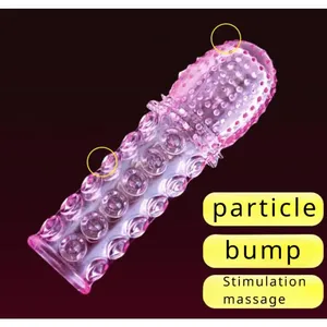 Condones de Cristal 3D con Púas Grandes para Pene, Anillo para Pene con Espinas para Agrandar el Pene y Retrasar la Eyaculación, para la Vida Sexual en Pareja - Product Image 4