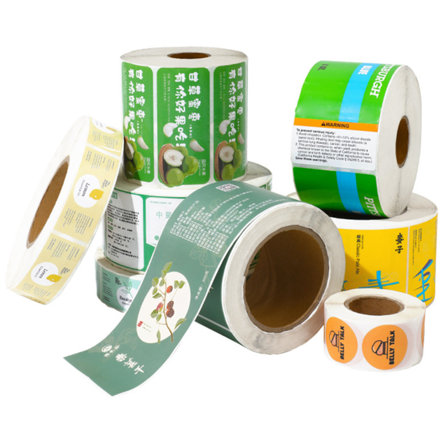 Premium Custom Polyester Roll Labels Waterproof Full-Color Logo Printing with Acrylic Adhesive for Effective Branding