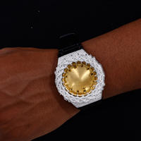 Buss Down GA2100 Moissanite Thorn Watch Case Luxury Gold Plated VVS Diamond Iced Out Watch Bezel Parts Hip Hop Jewelry