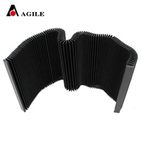 Prix direct usine Flexible Pvc Nylon accordéon soufflet orgue plat soufflet couverture pour machines-outils CNC
