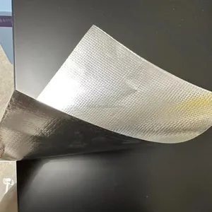 Cinta de papel de aluminio Fsk reforzada con fusión en caliente de fibra de vidrio Kraft Hvac de 3 vías