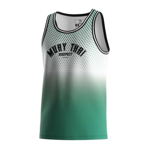 เสื้อกีฬา Odm ระบายอากาศได้ดี ลายพรางมวยไทย เสื้อยืดออกกำลังกาย เสื้อกล้ามสำหรับเทรนเนอร์มวย - Product Image 1