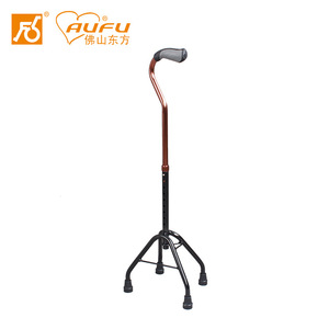 AUFU <b>Walking</b> <b>Stick</b> FS9411L Aluminum Alloy Height Adjustable Four Legged Elderly Aid - Product Image 1