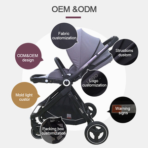 รองรับ OEM/ODM โครงอะลูมิเนียมแบบพกพา เบาะนั่งพับได้สองทิศทาง พับง่าย รับน้ำหนักได้ 20 กก. สำหรับเด็กอายุ 0-3 ปี - Product Image 2