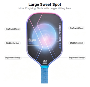 Pala de Pickleball Estándar USAPA, Fibra de Carbono T700, Núcleo de Panal GEN5 de 16 mm, OEM ODM, MOQ Pequeño Aceptado - Product Image 5