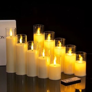 <span class=keywords><strong>Bougie</strong></span> LED à piles <span class=keywords><strong>avec</strong></span> <span class=keywords><strong>flamme</strong></span> mobile, design en cire de paraffine de luxe, pour la décoration de la maison à l'occasion de Diwali et de Noël - Product Image 4