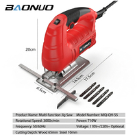 Scie sauteuse orbitale de précision industrielle 710W avec base inclinable réglable pour la construction professionnelle – Vente directe usine