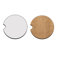 Sous-verres à sublimation vierges en MDF avec support en liège, carrés et ronds, pour boissons, décoration intérieure et cuisine Deco100