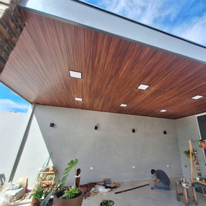 Phẳng hình PVC Panel tường bằng gỗ độ ẩm bằng chứng PVC Trần Bảng điều khiển cho Trang chủ phòng khách trang trí - Product Image 6