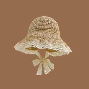 Nueva Colección de Sombreros de Paja Tejida para Mujer, Sombrero de Playa de Verano con Ala Ancha - Product Image 5