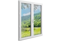 Ventana Horizontal Fija Moderna Antirrobo de PVC con Vidrio Templado, Acero Inoxidable, Plegable, con Certificación Energy Star y Garantía de 3 Años