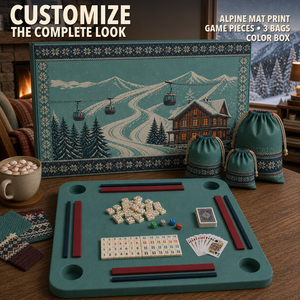 Table <span class=keywords><strong>de</strong></span> Mahjong Flottante Personnalisée pour <span class=keywords><strong>Chalet</strong></span> Après-<span class=keywords><strong>Ski</strong></span>, Ensemble <span class=keywords><strong>de</strong></span> Jeu 3-en-1, 160 Tuiles <span class=keywords><strong>de</strong></span> Mahjong Américaines, 106 Tuiles Numérotées, Marque Privée - Product Image 1