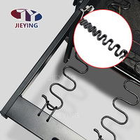 Accesorios para Muebles Jieying, Rollo de Alambre de Acero para Tapicería, Resorte en Espiral para Sofá, Resortes Nosag, Resortes en Zig Zag Negros