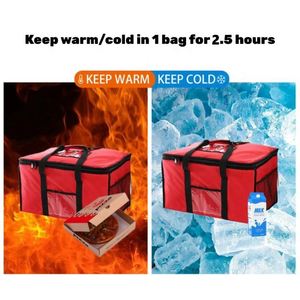 Insulated Reusable Grocery Bags Waterproof Thermal Lunch Bags Foldable Custom Insulated Food <b>Delivery</b> Bag With Logo - Product Image 6