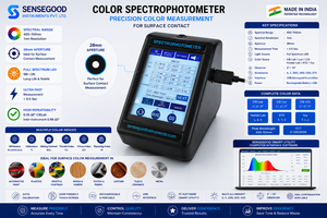 Medidor Térmico Profesional de EMF, Software para PC con Escala CIE Lab Yxy y Longitud de Onda, Instrumentos Sensegood, Ingeniería ABS - Product Image 3