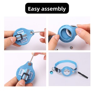 Nueva Funda de Poliuretano para Apple <span class=keywords><strong>AirTag</strong></span>, <span class=keywords><strong>Collar</strong></span> Localizador Antipérdida para Mascotas, con Campana Reflectante para Gatos - Product Image 4