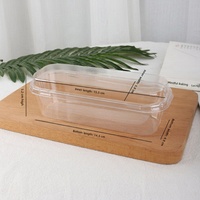 Boîte d'emballage transparente pour gâteaux, lait, biscuits, salades de fruits, glaces, vente en gros