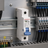Disjoncteur miniature MCB 16A 2A à montage sur rail DIN 1P 2P 4P, dispositif de protection électrique pour équipement de puissance
