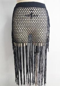 NEW STOCK 3Colors Fringes Details Sexi Lady Cotton Beach Crochet Skirt <strong>Swimwear</strong> Dress <strong>Cover</strong> <strong>Ups</strong> - Product Image 4