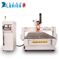 Machine de fraisage CNC pour le bois, robuste, 1325 1530 ATC, pour la fabrication de meubles