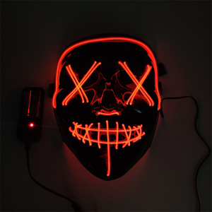 <span class=keywords><strong>Masque</strong></span> LED Lumineux PVC Effrayant pour <span class=keywords><strong>Halloween</strong></span> avec 10 Couleurs et Design <span class=keywords><strong>Purge</strong></span> pour Fêtes Costumées - Product Image 3