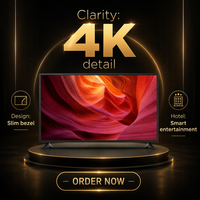 Televisor LED LCD Inteligente Android 4K OEM para Uso Comercial en Hoteles