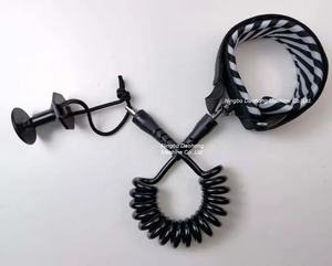 Leash de poignet en TPU premium, fabrication directe d'usine, personnalisé pour <span class=keywords><strong>bodyboard</strong></span>, avec cordon en spirale et connecteur - Product Image 4