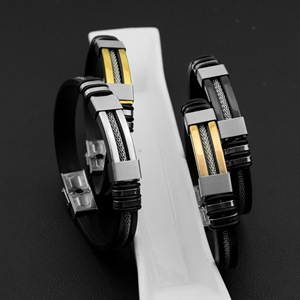 2026 Hot Selling Simple Popular Design Glossy Geometric <b>Chain</b> Bracelet Punk <b>Titanium</b> Steel Men's Bracelets Trendy Jewelry - Product Image 3