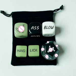 Забавный набор многогранных акриловых секс-кубиков для взрослых, игривые кубики для интимных моментов для пар, романтическая ночь, веселье в спальне, идея для подарка - Product Image 5