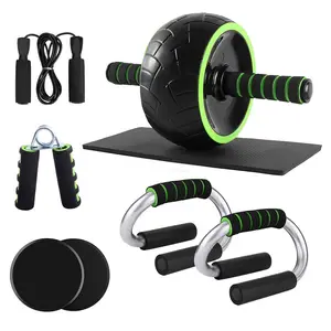 Push Up Power Roller Wheels Abdominal Chest Musculation Training Jump Rope Workout Home Gym Fitness Equipment Finger Training