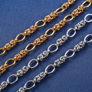 Collier ras du cou en acier inoxydable massif de 10 mm, maillons ovales, style punk hip-hop, couleur or, pour femmes et hommes, bijoux en métal - Product Image 2