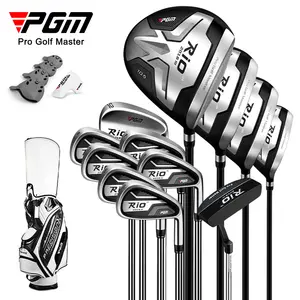 PGM MTG040里约三世高级初级男子高尔夫球杆全套，配有通用推杆和旅行高尔夫球袋
