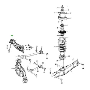 Brazo de control para Dodge Journey Chrysler 200, sistema de suspensión inferior MacPherson, 68275399AC 68275401AC - Product Image 4