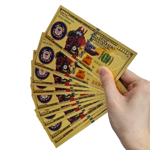 Billete de Banco de Plástico Personalizado con Diseño Militar Estadounidense, Billete de Plástico con Lámina Dorada para Colección - Product Image 3