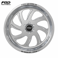 Enjoliveurs de roues flottants personnalisés en alliage d'aluminium forgé 6 ou 8 trous 6x135 6x139.7 6x5.5 8x170 pour RAM 1500 RAM 2500 RAM 3500