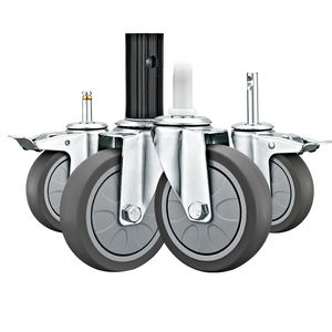 4 "TPR <span class=keywords><strong>Caster</strong></span> Wheels Leiser Boden Freundlich für Hotel ausstattung Trolleys Ideal für Ess wagen Buffet Carts Service Carts - Product Image 1