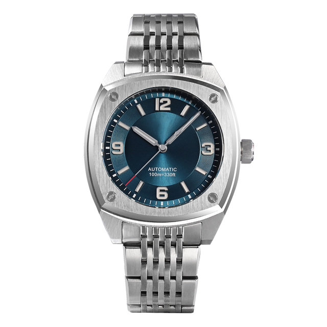 High Quality PT5000 Mechanical Men's Watches Sapphire Crystal AR Coating 10 ATM Waterproof Automatic Dive Watch
