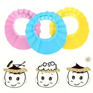 Adjustable Baby Children Shampoo Bath Hat Soft Kids Bathing Shower Hat Cap