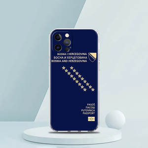 Per iPhone 15 16 14 13 <span class=keywords><strong>12</strong></span> <span class=keywords><strong>Mini</strong></span> 11 17 Pro Max XR SE 7 8 Plus TPU <span class=keywords><strong>Cover</strong></span> in Silicone trasparente Bosnia ed erzegovina custodia per telefono passaporto - Product Image 6