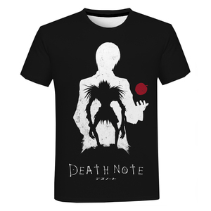 New Fashion Horror Anime <span class=keywords><strong>Death</strong></span> <span class=keywords><strong>Note</strong></span> camicia stampata in 3D per uomo moda estiva Cool top camicia Casual con stampa 3D da uomo - Product Image 2
