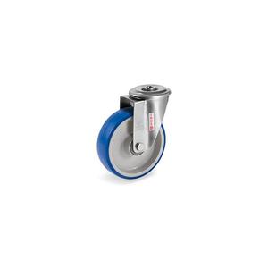TELLURE ROTA - 616303 Roues injectées en polyuréthane, polyamide 6 centre, support pivotant avec trou de boulon type NLX-largeur de roue 35 - Product Image 1