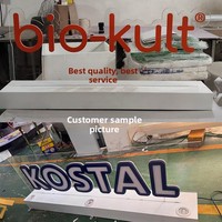 Lettres LED sans fil en verre conducteur personnalisables pour centres commerciaux, logos d'entreprise, salles d'exposition, mini-lettres pour devantures de magasins