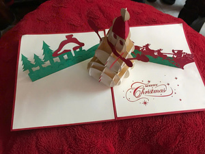 Cartes de vœux de Noël 3D exclusives - Vente en gros depuis le Vietnam avec des designs uniques pour rehausser vos vœux de fêtes - Product Image 3