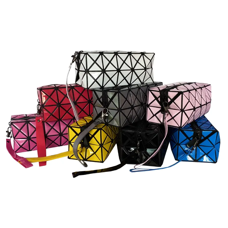 Piccolo MOQ 9 colori possono scegliere best-seller all'ingrosso promozionale sacchetto cosmetico di trucco sacchetto cosmetico