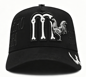 Gorra de béisbol estilo urbano al por mayor Barbas Hat XCAP con logotipo de estrella religiosa de pedrería, forro de satén de seda y chip G5 integrado - Product Image 2
