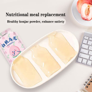 200g Trắng đào trái cây Konjac thạch <span class=keywords><strong>Pudding</strong></span> không chất béo ít calo giảm cân đường thấp Konjac thạch uống - Product Image 3