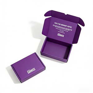 Boîte d'emballage pour colis avec logo imprimé personnalisé, en relief, en matériau recyclé créatif, épaissie, renforcée, en carton ondulé, pliable, boîte cadeau - Product Image 1