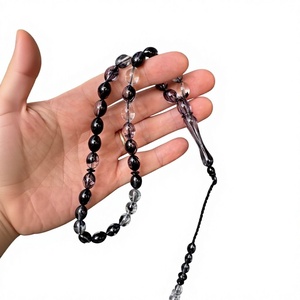 Perles de prière musulmanes Tasbeeh en résine écologiques faites à la main de haute qualité, chapelet islamique Misbaha - Product Image 3